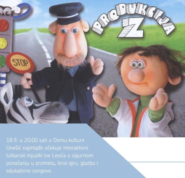 Interaktivni lutkarski mjuzikl “Prometna priča“ stiže u Unešić
